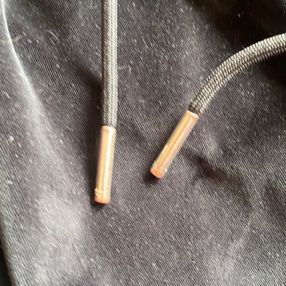 Black and gold velour adidas track suit bottoms - Picture 3 of 8